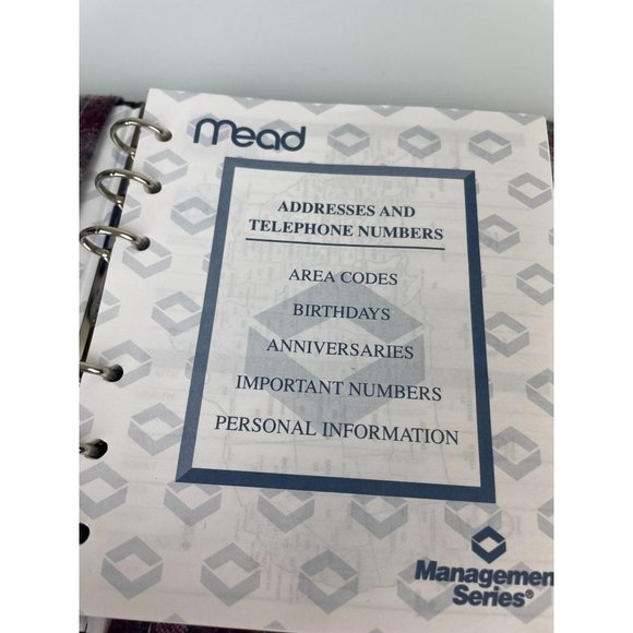 Vintage Pendleton Wool Address Book Cover Mead Address Plaid Organizer, Office - Picture 4 of 12